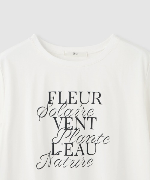 Mac-House（マックハウス）の「Idnes FLEURロゴTシャツ（Tシャツ/カットソー・レディース・ブラック/オフホワイト/ベージュ・FREE）」の19枚目の写真