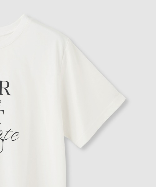 Mac-House（マックハウス）の「Idnes FLEURロゴTシャツ（Tシャツ/カットソー・レディース・ブラック/オフホワイト/ベージュ・FREE）」の20枚目の写真