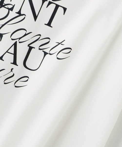 Mac-House（マックハウス）の「Idnes FLEURロゴTシャツ（Tシャツ/カットソー・レディース・ブラック/オフホワイト/ベージュ・FREE）」の22枚目の写真