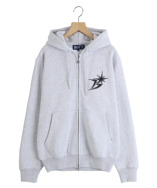 BOTT グレー パーカー 中古・古着通販】BoTT (ボット) ジップパーカー グレー サイズ:XXL