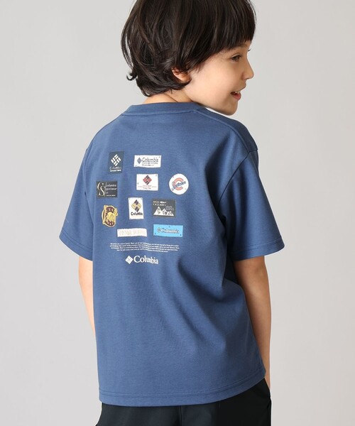 Columbia(コロンビア)の「UVカット Columbia/ キッズアイテム/ ユーススタックブルック グラフィック ショートスリーブTシャツ /コロンビア(Tシャツ/カットソー・キッズ・ホワイト/グリーン/ネイビー/ブラック・S/XS/M/L/XXS)」の4枚目の写真