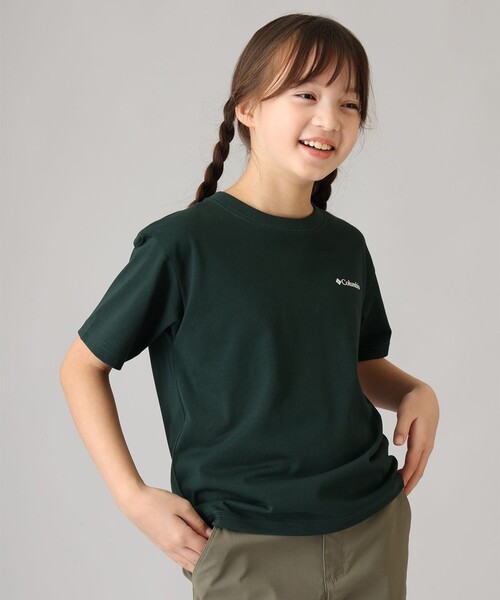 Columbia(コロンビア)の「UVカット Columbia/ キッズアイテム/ ユーススタックブルック グラフィック ショートスリーブTシャツ /コロンビア(Tシャツ/カットソー・キッズ・ホワイト/グリーン/ネイビー/ブラック・S/XS/M/L/XXS)」の9枚目の写真