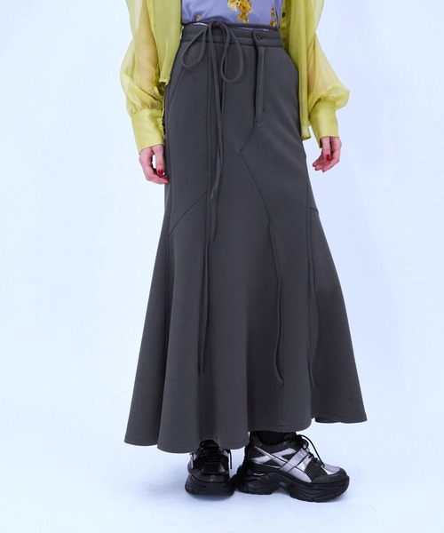 HARE（ハレ）の「アシメストリングポンチマーメイドスカート(HARE)（スカート・レディース・グレー/ブラック・FREE）」の15枚目の写真