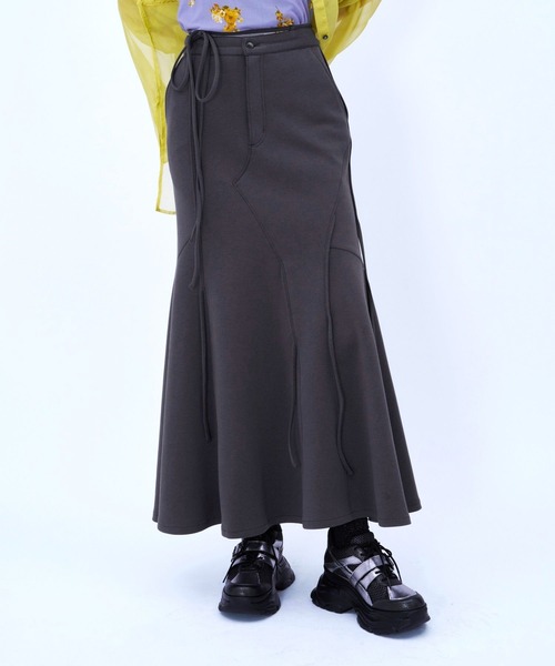 HARE（ハレ）の「アシメストリングポンチマーメイドスカート(HARE)（スカート・レディース・グレー/ブラック・FREE）」の17枚目の写真