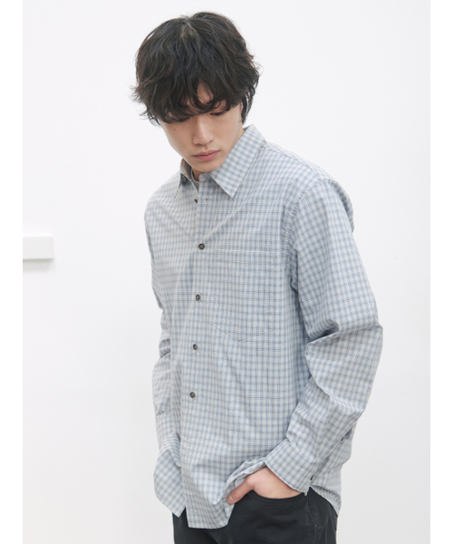 KIJUN MEN（キジュンメンズ）の「Soft Check Shirt Sky Blue（シャツ/ブラウス・メンズ・その他・SMALL/MEDIUM/LARGE/X-LARGE）」の6枚目の写真