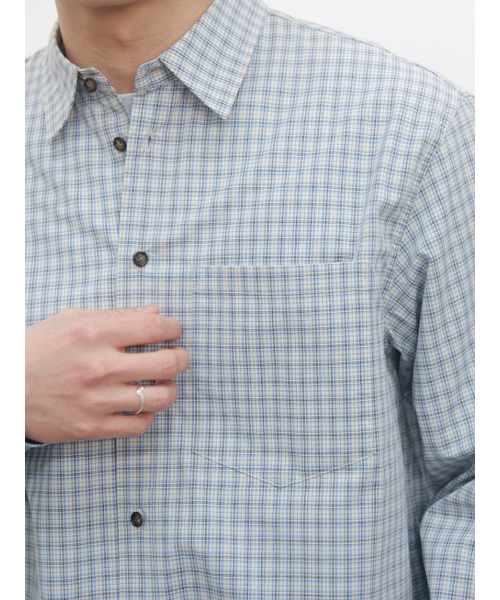 KIJUN MEN（キジュンメンズ）の「Soft Check Shirt Sky Blue（シャツ/ブラウス・メンズ・その他・SMALL/MEDIUM/LARGE/X-LARGE）」の8枚目の写真