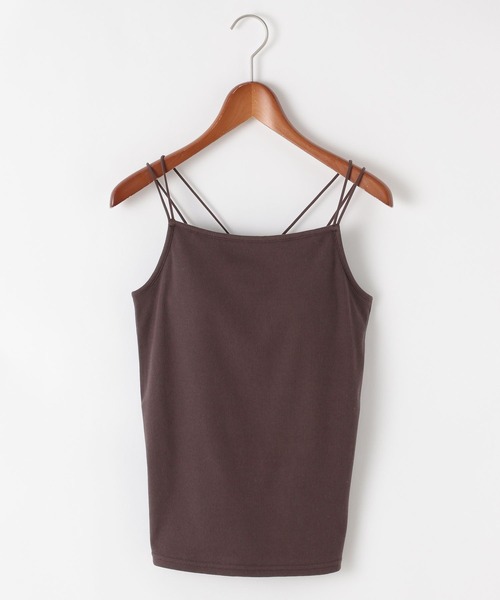 niko and...（ニコアンド）の「クールキープカップ付きキャミソール（キャミソール・レディース・オフホワイト/アイボリー/ブラック/ブラウン・MEDIUM/LARGE）」の7枚目の写真