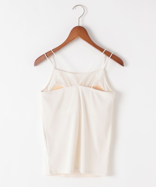 niko and...（ニコアンド）の「クールキープカップ付きキャミソール（キャミソール・レディース・オフホワイト/アイボリー/ブラック/ブラウン・MEDIUM/LARGE）」の9枚目の写真