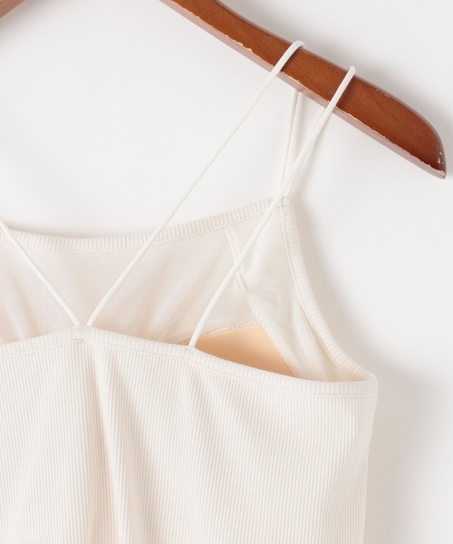 niko and...（ニコアンド）の「クールキープカップ付きキャミソール（キャミソール・レディース・オフホワイト/アイボリー/ブラック/ブラウン・MEDIUM/LARGE）」の14枚目の写真