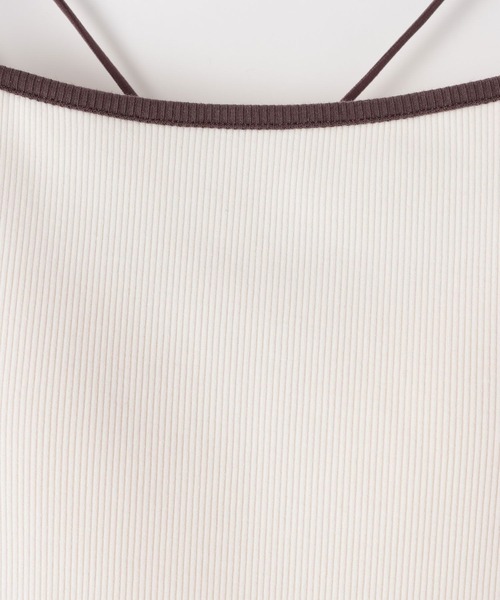 niko and...（ニコアンド）の「クールキープカップ付きキャミソール（キャミソール・レディース・オフホワイト/アイボリー/ブラック/ブラウン・MEDIUM/LARGE）」の20枚目の写真