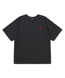 PDスモールハート半袖Tシャツチャコール