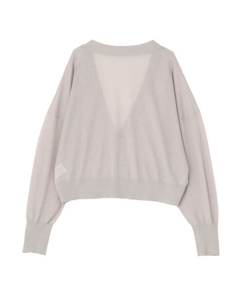 GARAGE OF GOOD CLOTHING（ガレージオブグッドクロージング）の「シアーショートドルマンニットカーデ（カーディガン/ボレロ・レディース・グレイッシュベージュ/ブラック/オフホワイト・FREE）」の11枚目の写真