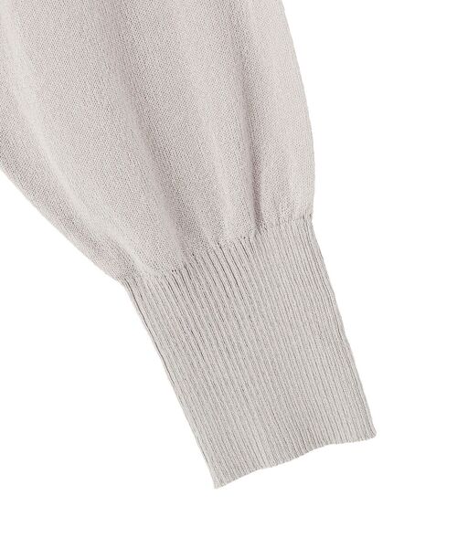 GARAGE OF GOOD CLOTHING（ガレージオブグッドクロージング）の「シアーショートドルマンニットカーデ（カーディガン/ボレロ・レディース・グレイッシュベージュ/ブラック/オフホワイト・FREE）」の9枚目の写真