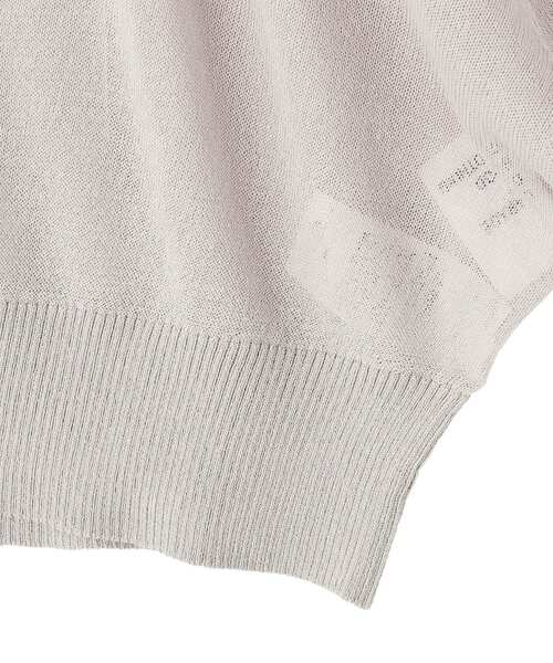 GARAGE OF GOOD CLOTHING（ガレージオブグッドクロージング）の「シアーショートドルマンニットカーデ（カーディガン/ボレロ・レディース・グレイッシュベージュ/ブラック/オフホワイト・FREE）」の6枚目の写真