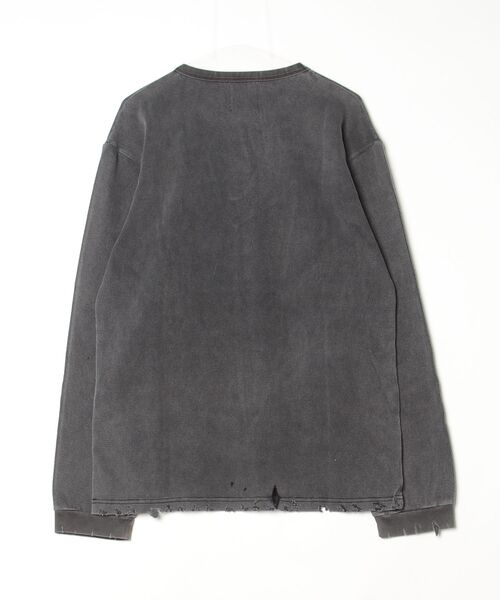 FR(13)NDS（フレンズ）の「FR(13)NDS/フレンズ/Thermal Dirty LS/サーマル ダーティーロングスリーブカットソー（Tシャツ/カットソー・メンズ・ブラック・L/M）」の2枚目の写真