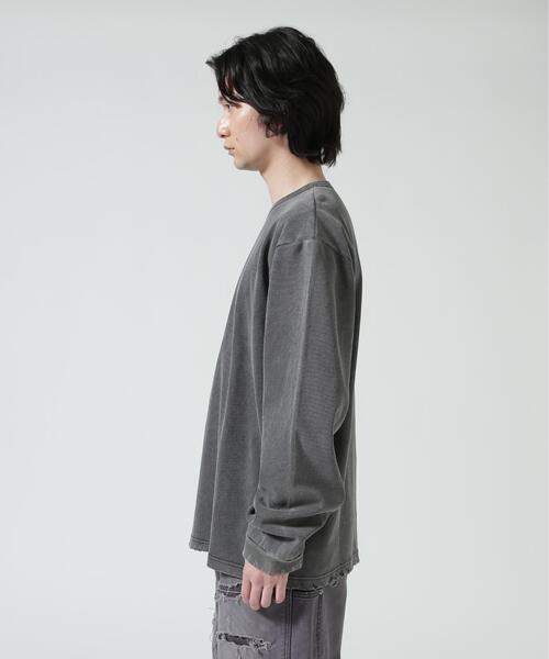 FR(13)NDS(フレンズ)の「FR(13)NDS/フレンズ/Thermal Dirty LS/サーマル ダーティーロングスリーブカットソー(Tシャツ/カットソー・メンズ・ブラック・L/M)」の3枚目の写真