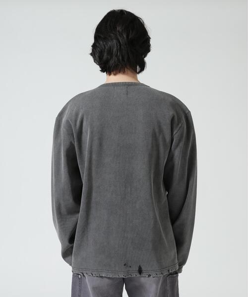 FR(13)NDS(フレンズ)の「FR(13)NDS/フレンズ/Thermal Dirty LS/サーマル ダーティーロングスリーブカットソー(Tシャツ/カットソー・メンズ・ブラック・L/M)」の4枚目の写真