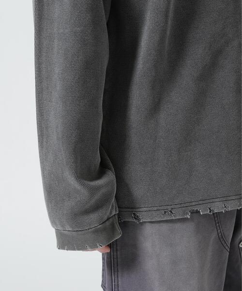 FR(13)NDS(フレンズ)の「FR(13)NDS/フレンズ/Thermal Dirty LS/サーマル ダーティーロングスリーブカットソー(Tシャツ/カットソー・メンズ・ブラック・L/M)」の8枚目の写真
