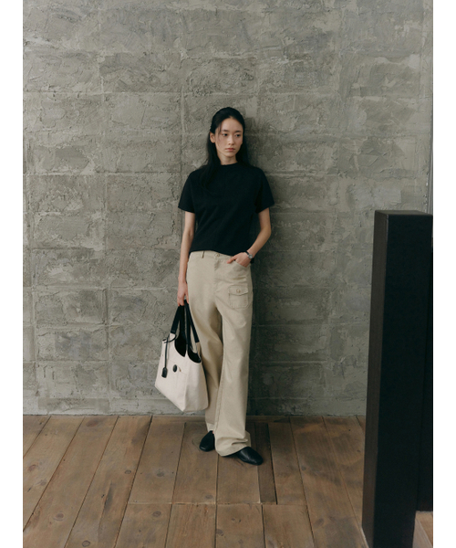 Yuje(ユジェ)の「WASHED COTTON PANTS (Beige,2size)(その他パンツ・レディース・その他・MEDIUM/SMALL)」の3枚目の写真