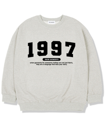 Union Garments（ユニオンガーメンツ）の「1997ナンバーロゴ 裏起毛 オーバーサイズ スウェットシャツ オートミール（スウェット）」