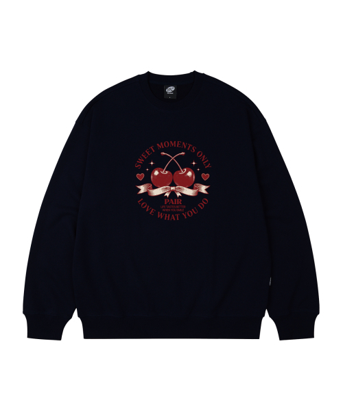 WILDROCK(ワイルドロック)の「チェリーペアオーバーサイズスウェット_9 COL(スウェット・レディース・ピンク/ブルー/ブラウン/チャコール/ダークグレー/ネイビー/ベージュ/アイボリー/ブラック・SMALL/MEDIUM/LARGE)」の14枚目の写真
