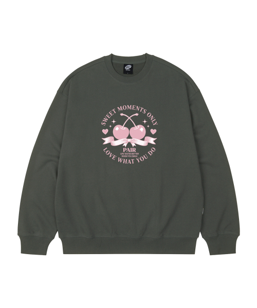 WILDROCK(ワイルドロック)の「チェリーペアオーバーサイズスウェット_9 COL(スウェット・レディース・ピンク/ブルー/ブラウン/チャコール/ダークグレー/ネイビー/ベージュ/アイボリー/ブラック・SMALL/MEDIUM/LARGE)」の16枚目の写真