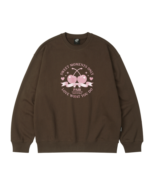 WILDROCK(ワイルドロック)の「チェリーペアオーバーサイズスウェット_9 COL(スウェット・レディース・ピンク/ブルー/ブラウン/チャコール/ダークグレー/ネイビー/ベージュ/アイボリー/ブラック・SMALL/MEDIUM/LARGE)」の17枚目の写真