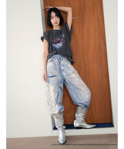 Ungrid(アングリッド)の「Billy Joel Tee(Tシャツ/カットソー・レディース・チャコールグレー・FREE)」の5枚目の写真