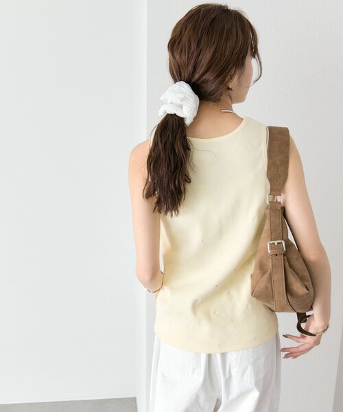 mystic（ミスティック）の「フラワードットタンクトップ（タンクトップ・レディース・オフホワイト/ブラック/イエロー・FREE）」の16枚目の写真