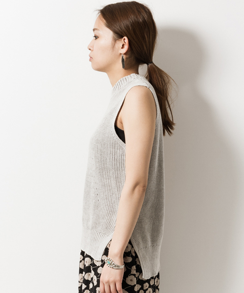 AMERICAN RAG CIE（アメリカンラグシー）の「AMERICAN RAG CIEストーンウォッシュニット/209-LAN-B6753（ニット/セーター・レディース・グレー/インディゴブルー・FREE）」の13枚目の写真