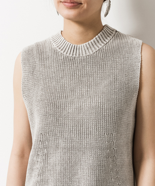 AMERICAN RAG CIE（アメリカンラグシー）の「AMERICAN RAG CIEストーンウォッシュニット/209-LAN-B6753（ニット/セーター・レディース・グレー/インディゴブルー・FREE）」の16枚目の写真