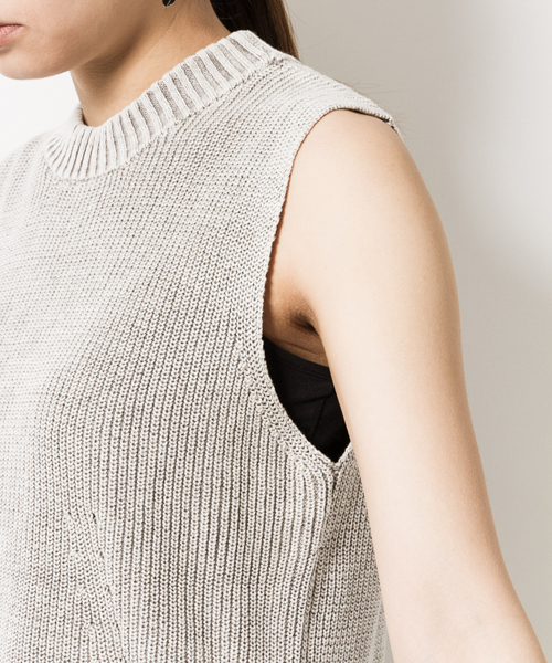 AMERICAN RAG CIE（アメリカンラグシー）の「AMERICAN RAG CIEストーンウォッシュニット/209-LAN-B6753（ニット/セーター・レディース・グレー/インディゴブルー・FREE）」の7枚目の写真