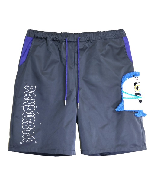 PANDIESTA(パンディエスタ)の「ジンベエパンダツイルショーツ(M2)(その他パンツ・メンズ・チャコール/ホワイト・XL/L/M)」の3枚目の写真