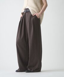 CIAOPANIC TYPY | 【UNISEX】タックボリュームワイドスラックスパンツ/サイドラインスラックス(スラックス)
