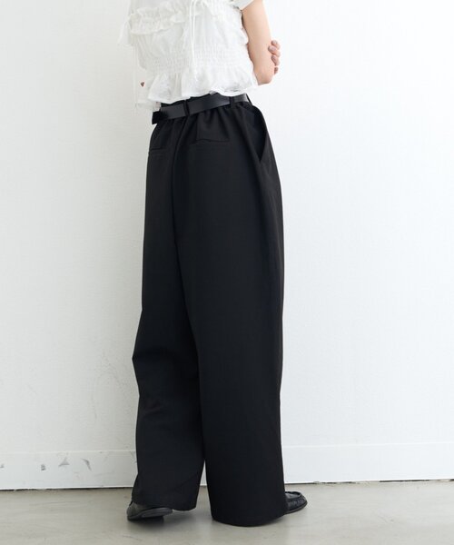 CIAOPANIC TYPY(チャオパニックティピー)の「【UNISEX】タックボリュームワイドスラックスパンツ/サイドラインスラックス(スラックス・レディース・ブラック/グレー/ネイビー/ライトグレー/ベージュ/ブラウン/チャコールグレー/モカ・SMALL/LARGE/MEDIUM)」の13枚目の写真