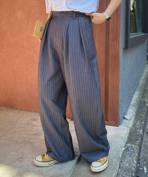 CIAOPANIC TYPY（チャオパニックティピー）の「【UNISEX】タックボリュームワイドスラックスパンツ/サイドラインスラックス（スラックス）」