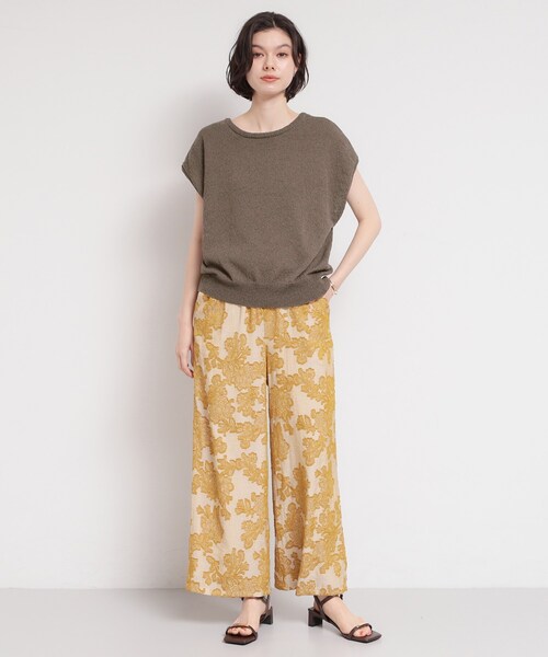 THE SHOP TK (ザ ショップ ティーケー )の「さりげない抜け感 ペーパーヤーン風ニット(ニット/セーター・レディース・ブルー/ダークブラウン/ベージュ系その他5・12/13)」の6枚目の写真