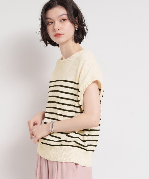 THE SHOP TK (ザ ショップ ティーケー )の「さりげない抜け感 ペーパーヤーン風ニット(ニット/セーター・レディース・ブルー/ダークブラウン/ベージュ系その他5・12/13)」の12枚目の写真