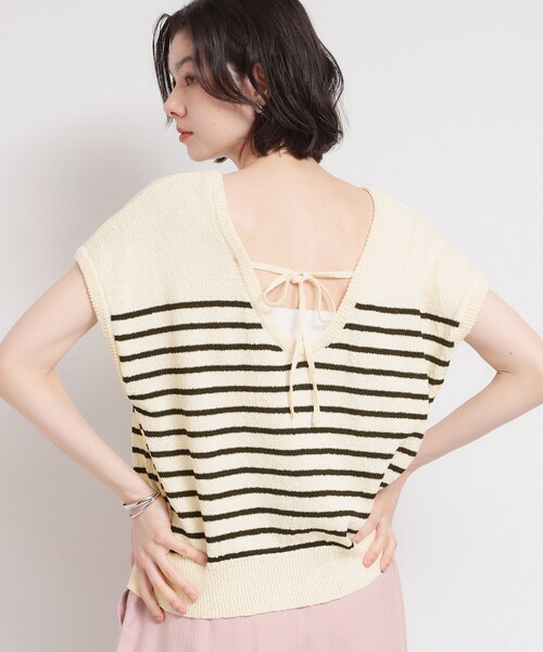 THE SHOP TK (ザ ショップ ティーケー )の「さりげない抜け感 ペーパーヤーン風ニット(ニット/セーター・レディース・ブルー/ダークブラウン/ベージュ系その他5・12/13)」の13枚目の写真