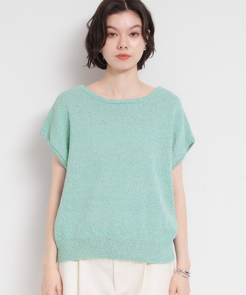THE SHOP TK (ザ ショップ ティーケー )の「さりげない抜け感 ペーパーヤーン風ニット(ニット/セーター・レディース・ブルー/ダークブラウン/ベージュ系その他5・12/13)」の16枚目の写真