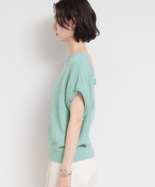 THE SHOP TK (ザ ショップ ティーケー )の「さりげない抜け感 ペーパーヤーン風ニット(ニット/セーター・レディース・ブルー/ダークブラウン/ベージュ系その他5・12/13)」の17枚目の写真