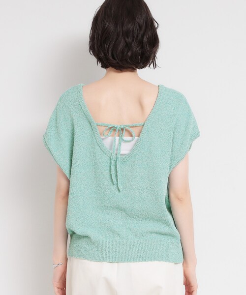 THE SHOP TK (ザ ショップ ティーケー )の「さりげない抜け感 ペーパーヤーン風ニット(ニット/セーター・レディース・ブルー/ダークブラウン/ベージュ系その他5・12/13)」の18枚目の写真