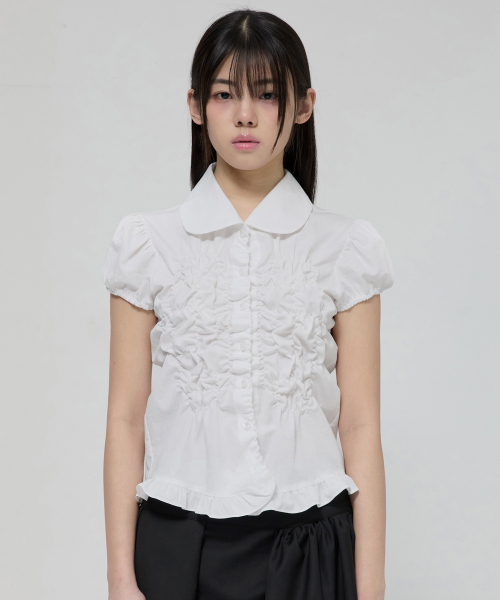FLAREUP(フレアアップ)の「Cloud Puff Blouse (FL-115_White)(シャツ/ブラウス・レディース・ホワイト・OS)」の15枚目の写真