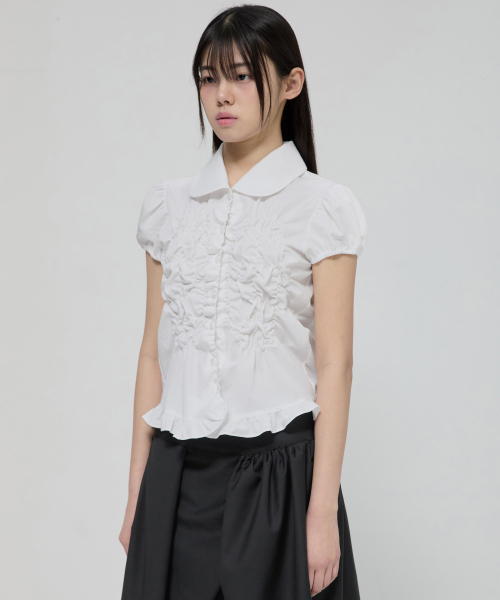 FLAREUP(フレアアップ)の「Cloud Puff Blouse (FL-115_White)(シャツ/ブラウス・レディース・ホワイト・OS)」の16枚目の写真