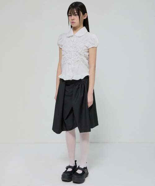 FLAREUP(フレアアップ)の「Cloud Puff Blouse (FL-115_White)(シャツ/ブラウス・レディース・ホワイト・OS)」の9枚目の写真