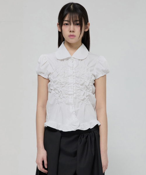 FLAREUP(フレアアップ)の「Cloud Puff Blouse (FL-115_White)(シャツ/ブラウス・レディース・ホワイト・OS)」の11枚目の写真