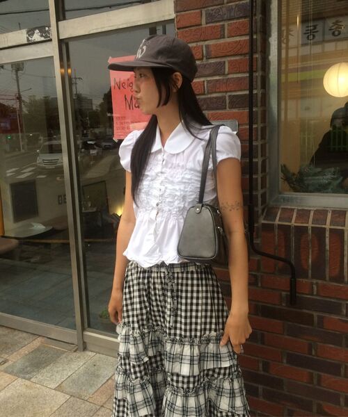 FLAREUP(フレアアップ)の「Cloud Puff Blouse (FL-115_White)(シャツ/ブラウス・レディース・ホワイト・OS)」の2枚目の写真