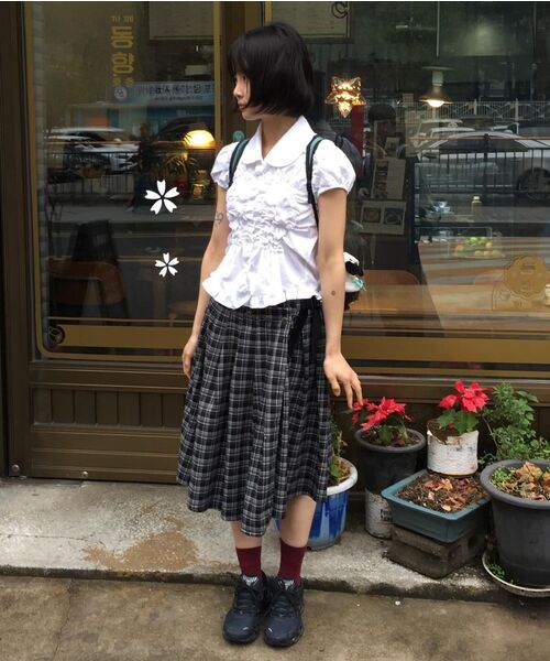 FLAREUP(フレアアップ)の「Cloud Puff Blouse (FL-115_White)(シャツ/ブラウス・レディース・ホワイト・OS)」の7枚目の写真