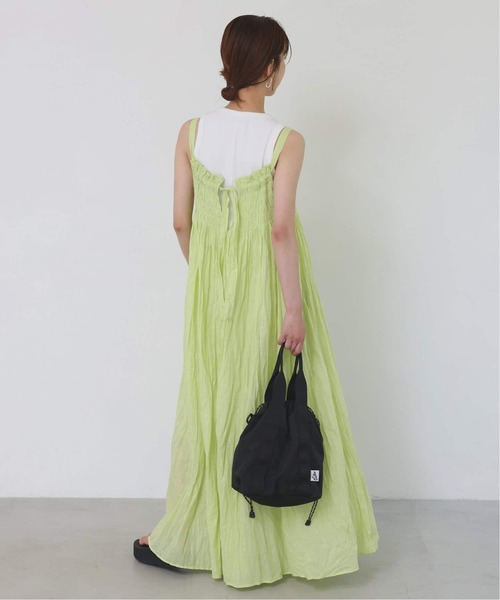 SLOBE IENA（スローブイエナ）の「《追加》DRIFTER/ドリフター HANDLE BUCKET TOTE（ショルダーバッグ・レディース・チャコールグレー/チョコ/ブラック・FREE）」の5枚目の写真