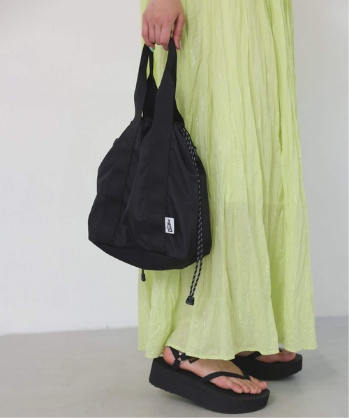 SLOBE IENA（スローブイエナ）の「《追加》DRIFTER/ドリフター HANDLE BUCKET TOTE（ショルダーバッグ・レディース・チャコールグレー/チョコ/ブラック・FREE）」の6枚目の写真